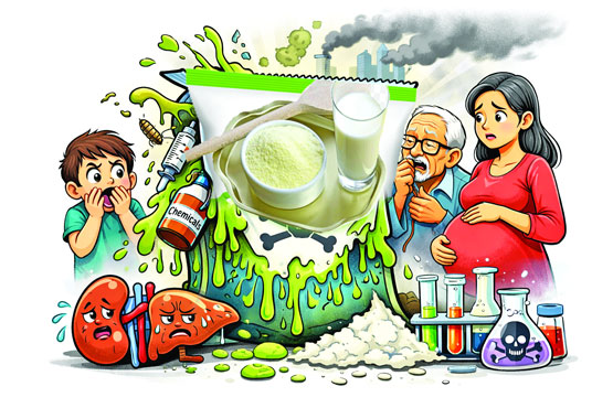 67  percent powder  milk poisonous