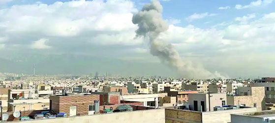 Explosions in the Iranian capital of Tehran Saturday morning 		AFP