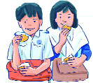Sub-standard  food giving in school meals