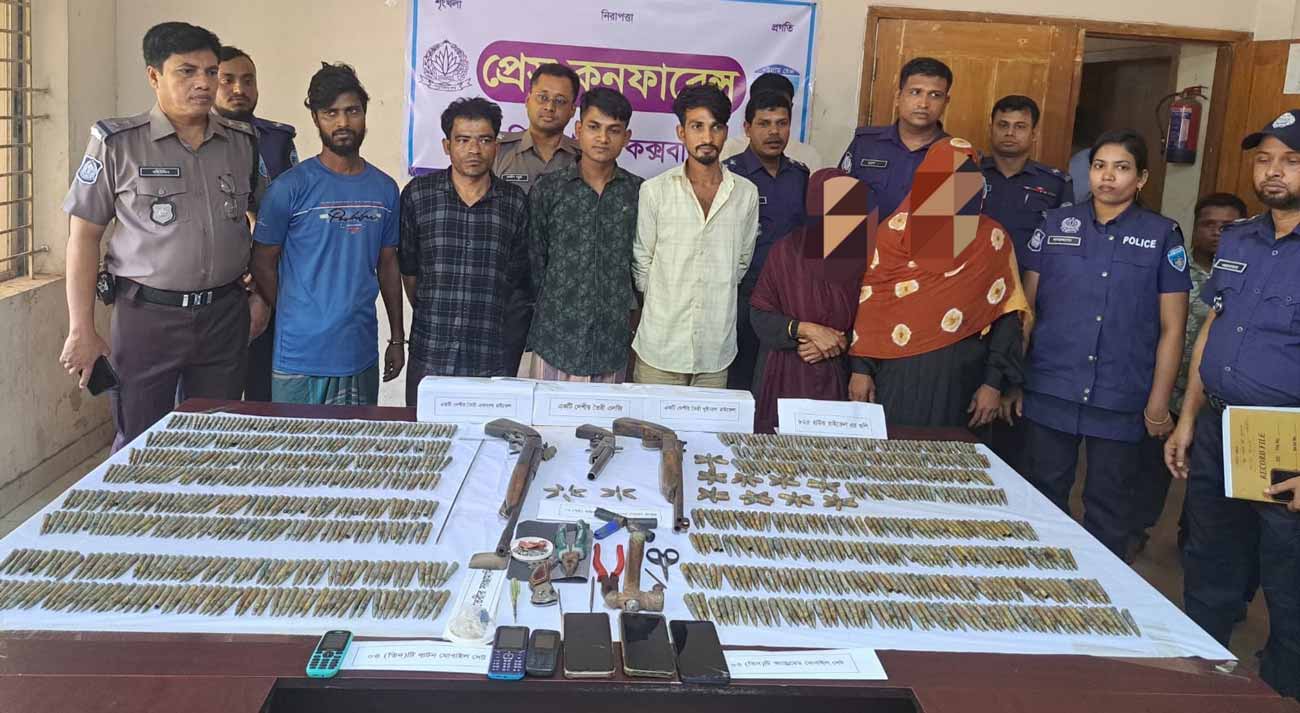 6 Arrested in Cox’s Bazar Arms Raid